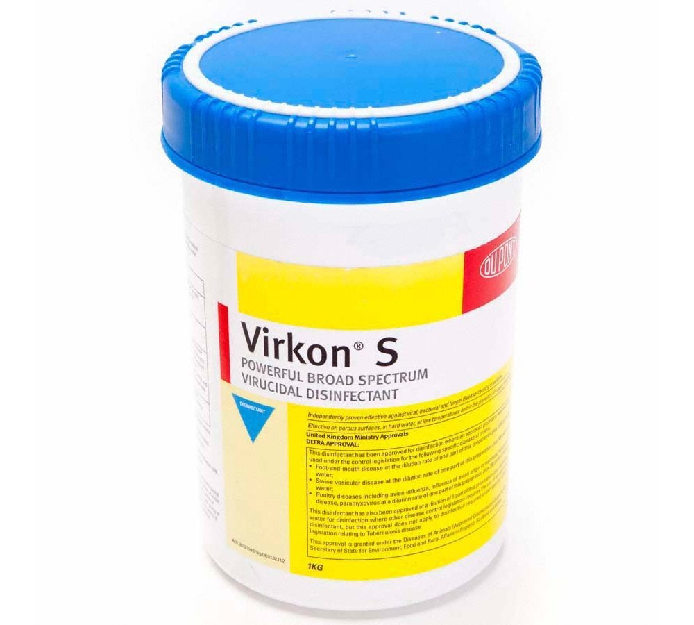 Virkon S Disinfectant – 1kg Tub, Broad-Spectrum Virucidal Powder
