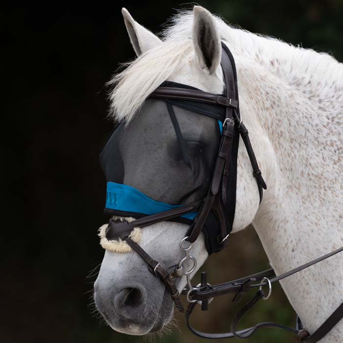 Woof Wear Ride On Fly Mask Black M Horse Fly Protection Mask
