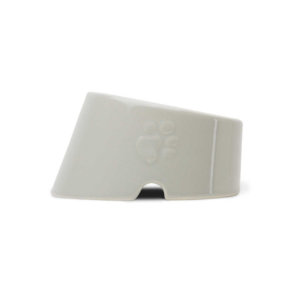 Scruffs Icon Slanted Pet Bowl – Light Grey 18cm