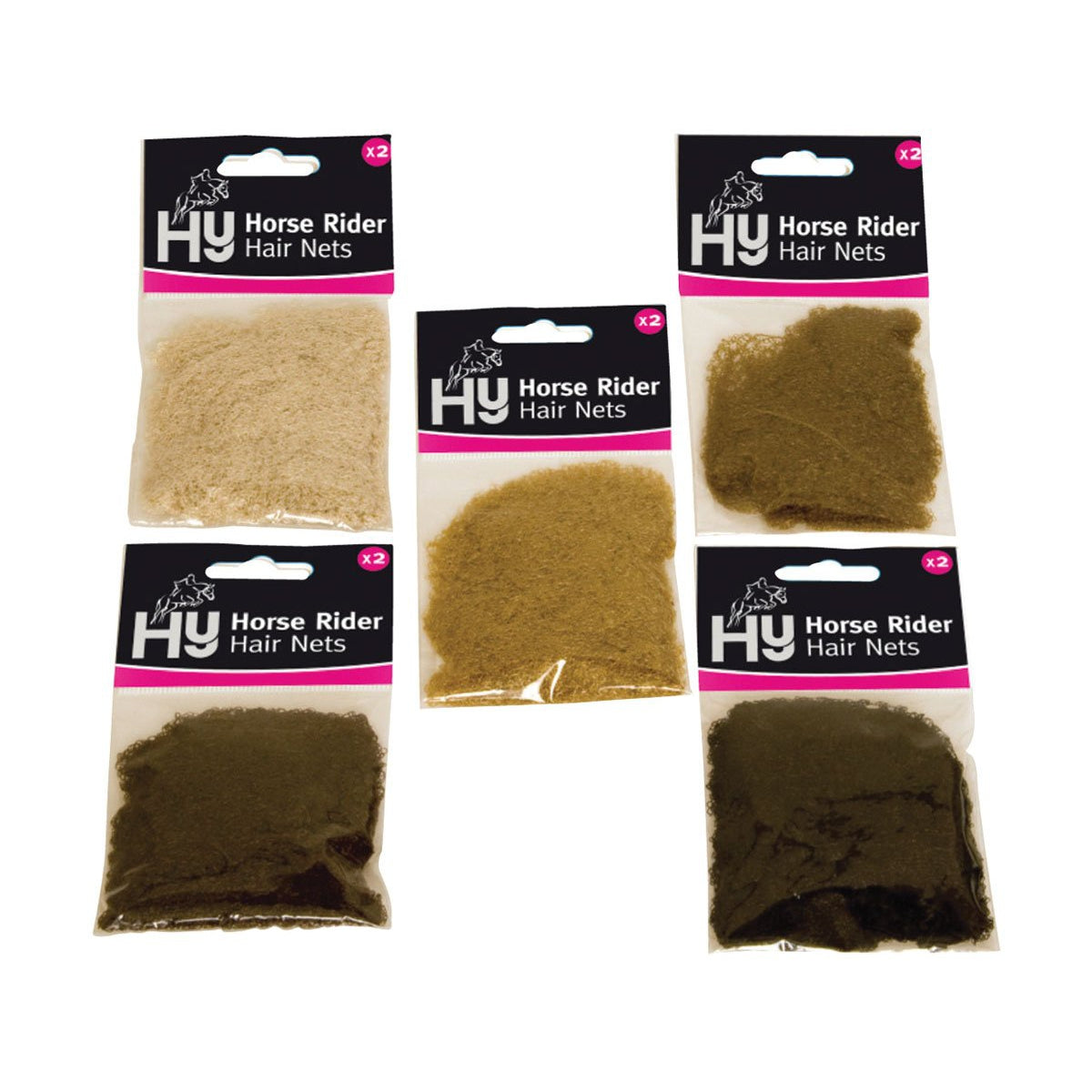 Hy Equestrian Hair Net – Mid Brown, Standard Weight Riding Hair Net
