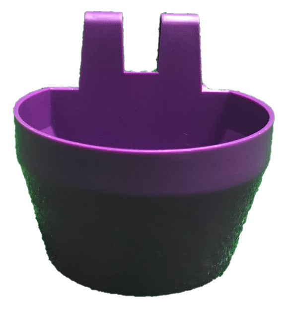 Stockshop Galley Pot – Violet, Hook-On Feed & Water Pot for Pigeons & Poultry