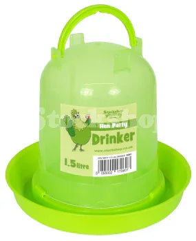 Stockshop Hen Party Drinker 1.5L – UV Stable Plastic Feeder