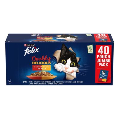 Felix As Good As It Looks Doubly Delicious in Jelly 40x85g