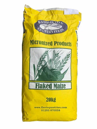 Badminton Flaked Maize – Micronised Cooked Maize Flakes (20kg)