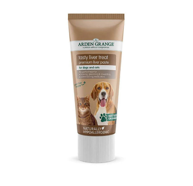 Arden Grange Dog Cat Paste Liver Treats 75g Training Reward Paste
