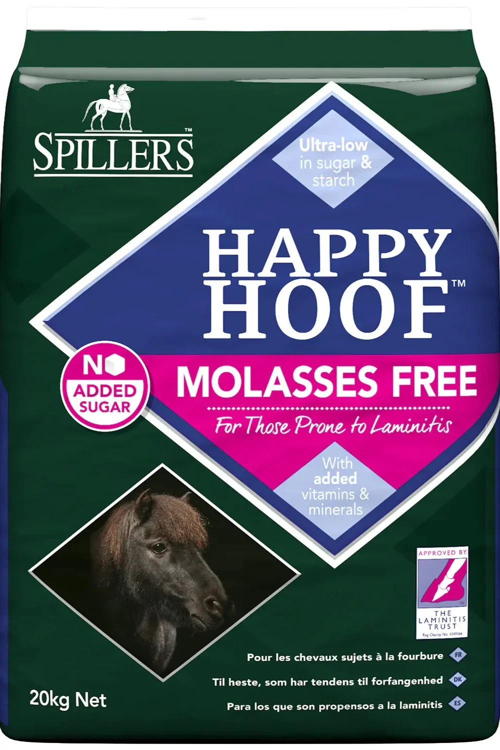 SPILLERS Happy Hoof Molasses Free 20kg