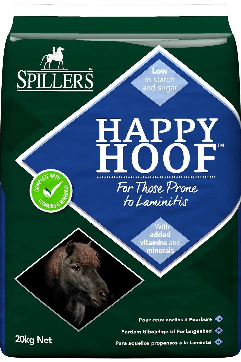 SPILLERS Happy Hoof Horse Feed 20kg - High Fibre Healthy Hoof Horse Food - Horse Pellets Suitable for Senior Horses and