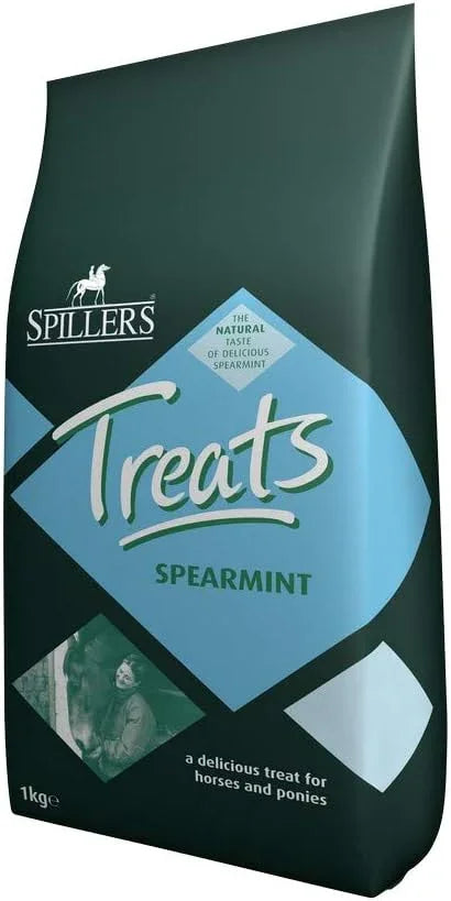 SPILLERS Spearmint Horse Treats 1kg - Delicious Treat to Reward Horses and Ponies - Spearmint Flavoured Horse Treat