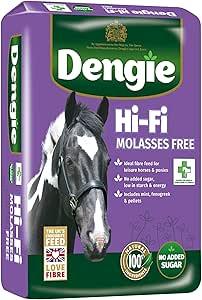 Dengie Hi-Fi Molasses Free 20kg – Low-Calorie Fibre Feed for Horses & Ponies