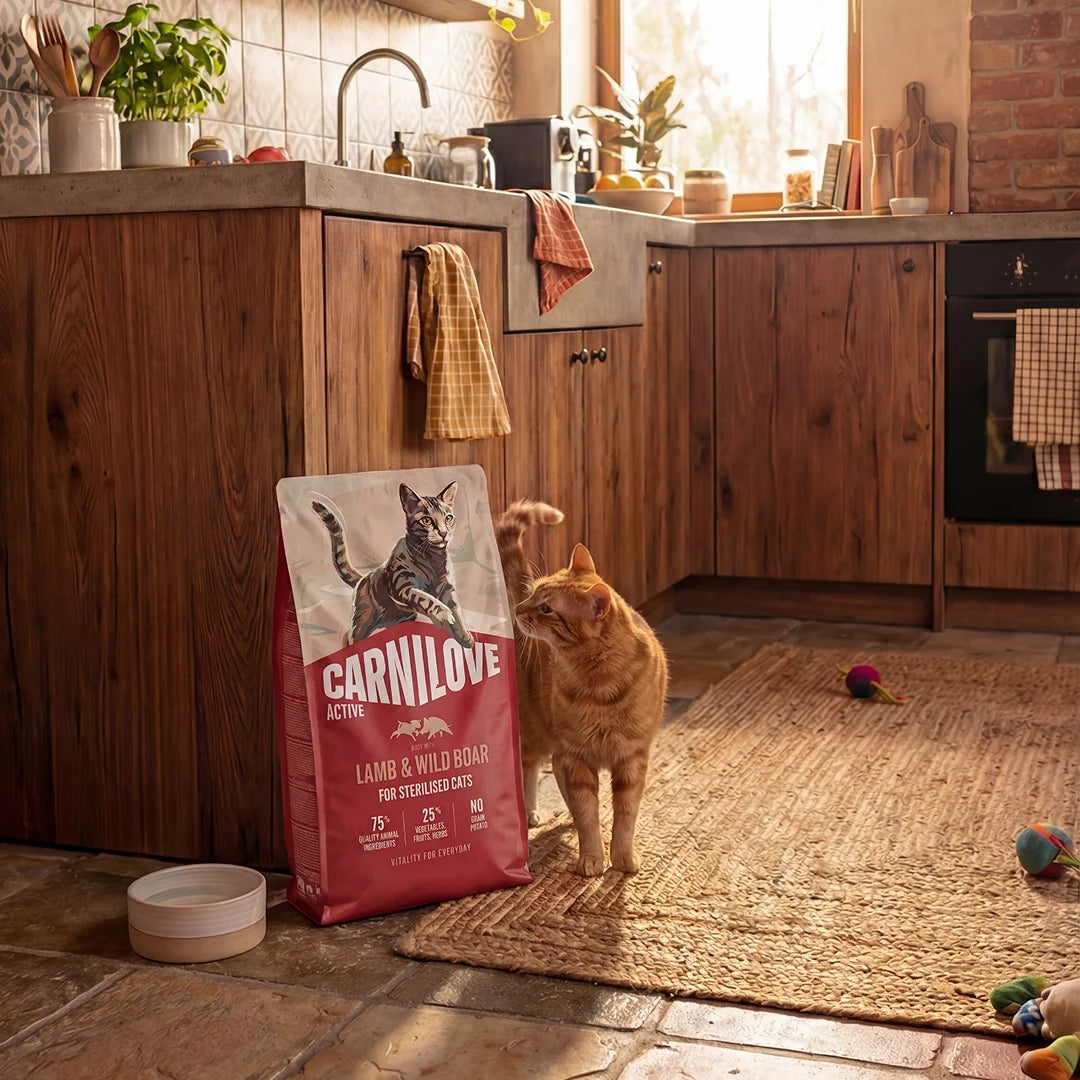 Carnilove Active Lamb & Wild Boar Grain-Free Dry Cat Food for Sterilised Adults 2kg