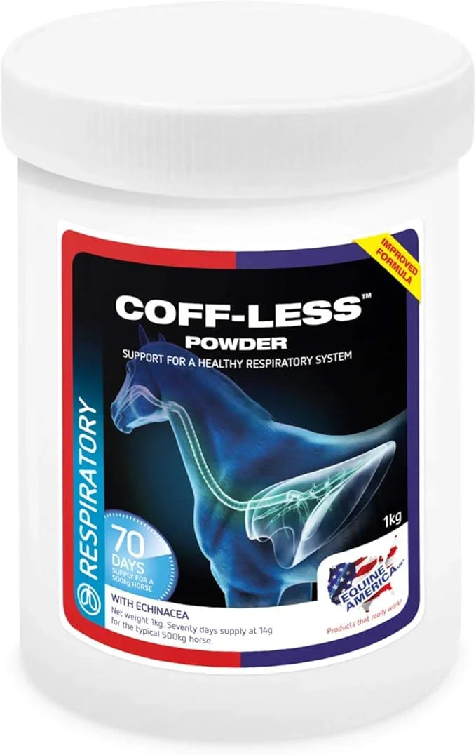 Equine America Coff-Less Powder | Premium Ready to Use Horse Supplement | for Healthy Respiratory System | 1Kg