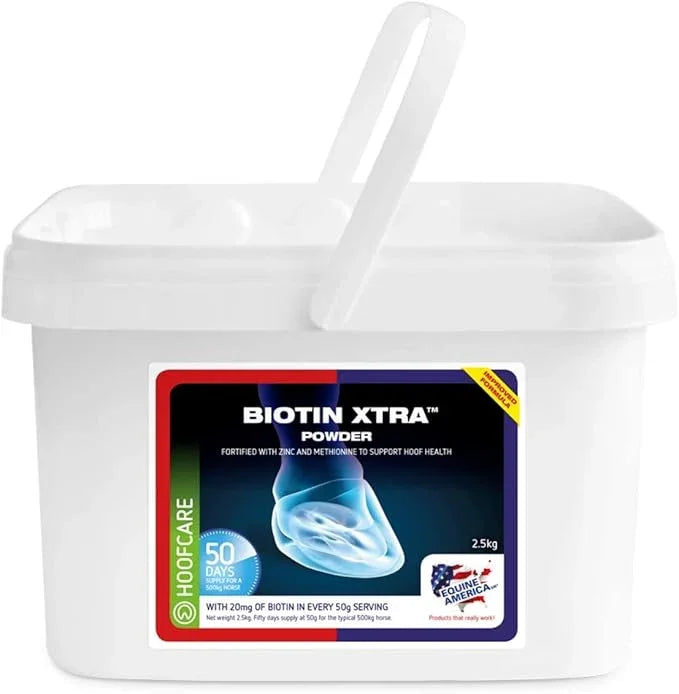 Equine America Biotin Xtra Powder | Premium Ready To Use Horse & Pony Supplement | For Hoof Support | 2.5kg