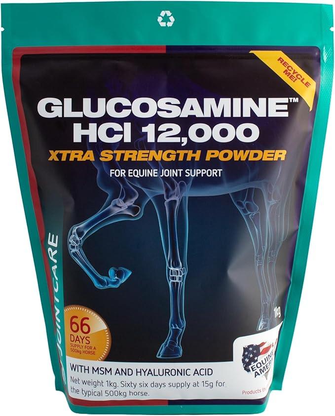 Equine America Glucosamine HCI 12000 | Premium Ready To Use Horse & Pony Supplement | Support For Joints & Mobility | 1kg