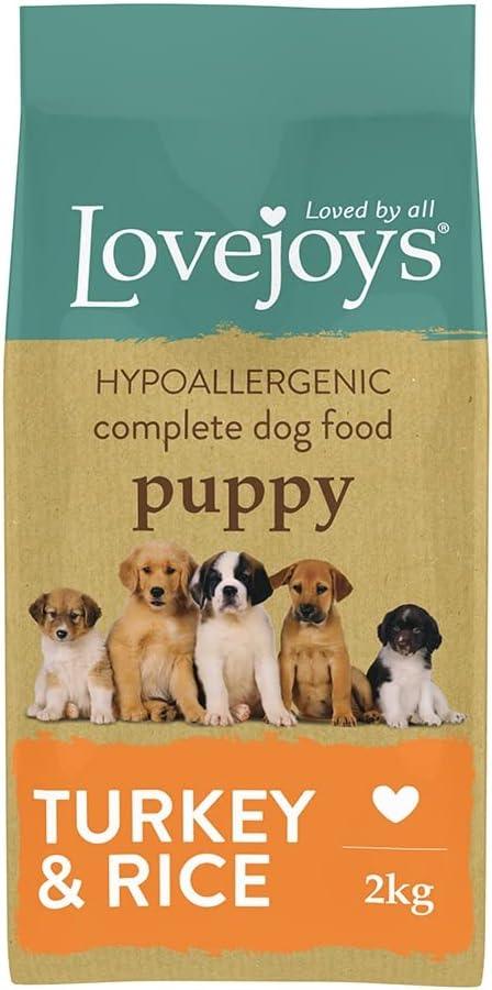 Lovejoys Hypoallergenic Complete Dry Puppy Food Turkey and Rice, 2 kg (Pack of 1)
