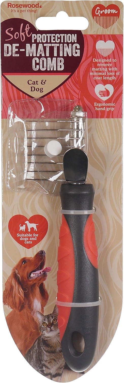 Rosewood Soft Protection De-Matting Comb for Dogs & Cats