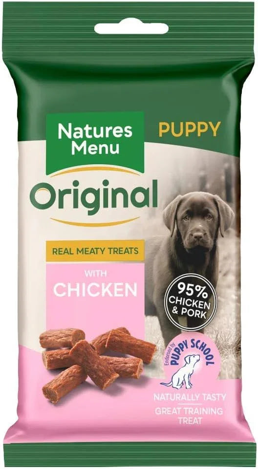 Natures Menu Real Meaty Treats with Chicken for Puppies