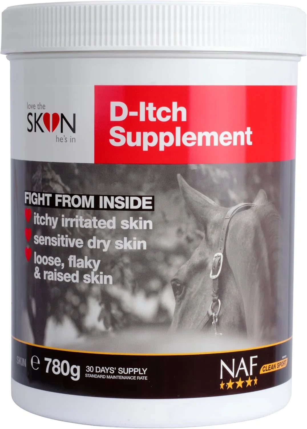 NAF Love the Skin he's in D-Itch Supplement,780 g (Pack of 1)