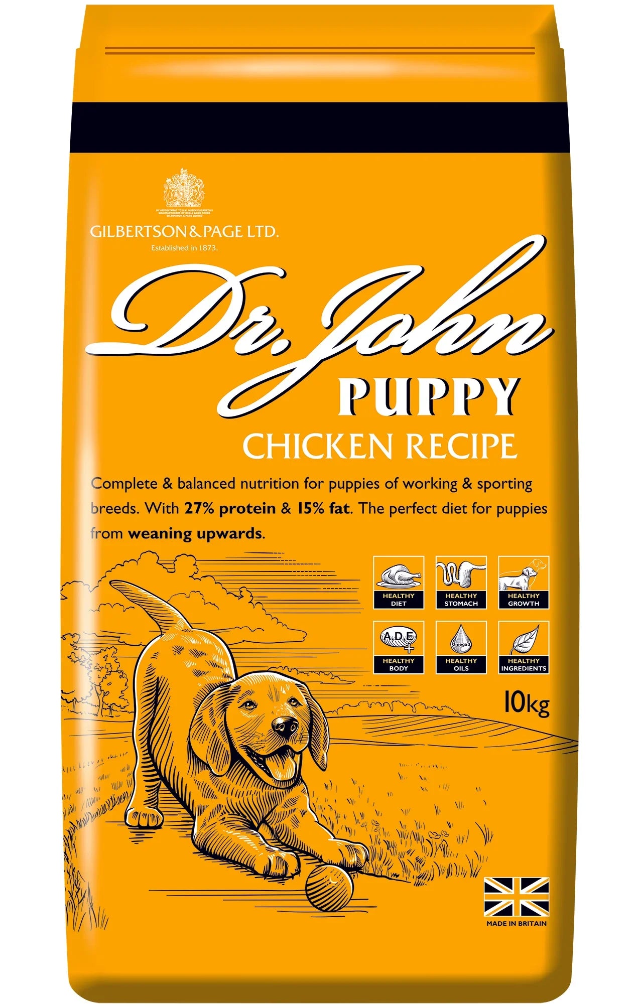 Dr. John Puppy Chicken 10kg – Complete, Balanced Diet for Healthy Growth