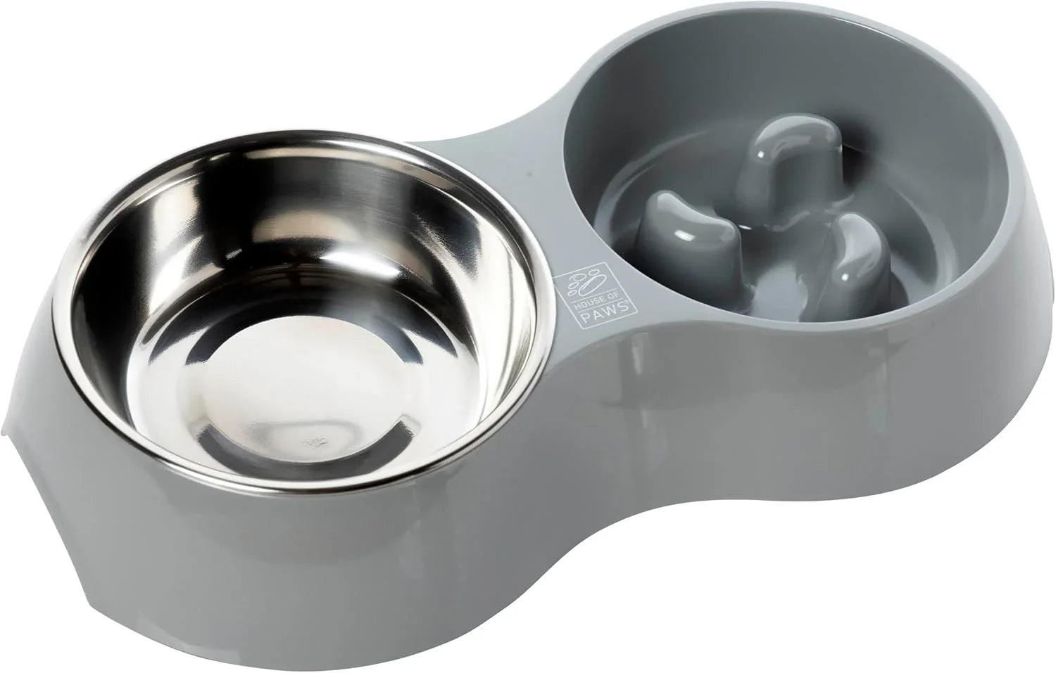 House Of Paws Go Slow Dual Use Feeding Set - One Size 1300Ml