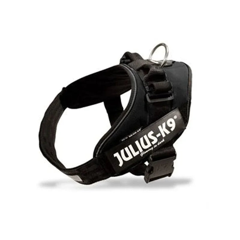 Black Julius-K9 IDC Powerharness in Size 0 for dogs with a 58–76cm chest girth