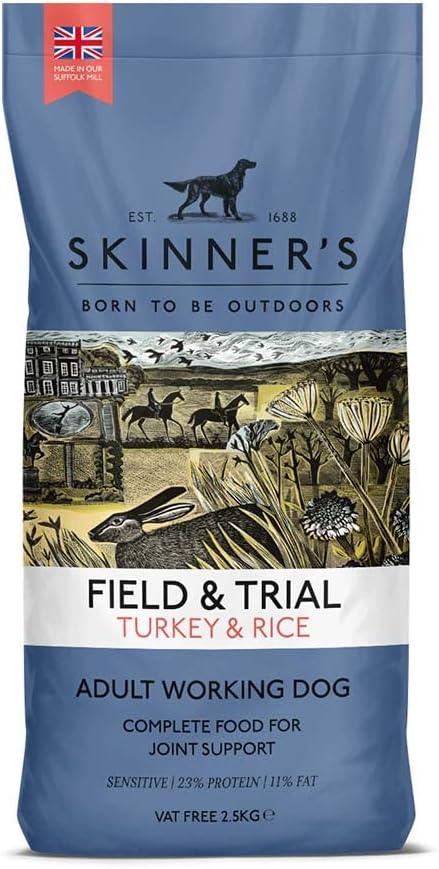 Skinners Field & Trial Complete Dry Working Dog Food Turkey and Rice + Joint Aid, 2.5 kg