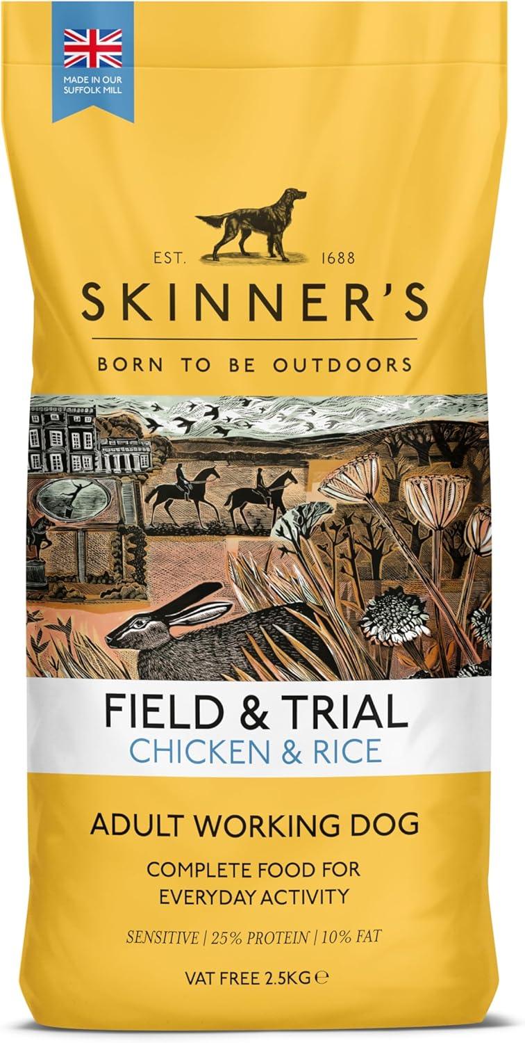 Skinner's Field & Trial Complete Dry Adult Working Dog Food Chicken and Rice, 2.5 kg