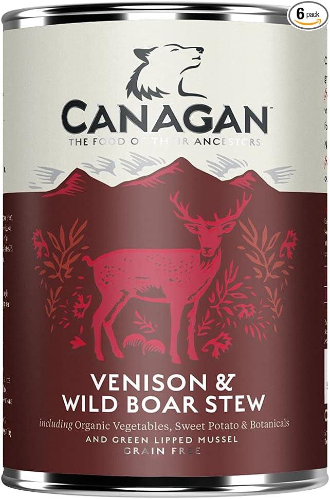 Canagan GRAIN FREE VENISON & WILD BOAR STEW ( 6 TINS ) SOLD BY PETS AND PASTIMES LTD