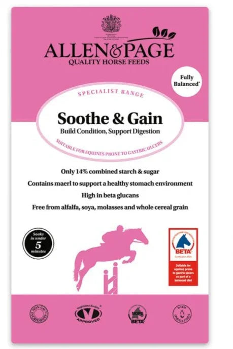 Allen & Page Soothe and Gain Horse Food, 15 kg