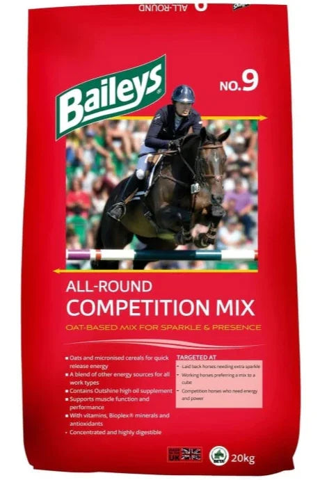 Baileys No 9 All Round Competition Mix Horse Feed Equestrian Food 20kg