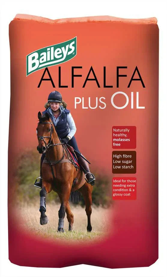 Baileys Alfalfa Plus Oil – 20kg High-Energy Fibre Feed for Horses