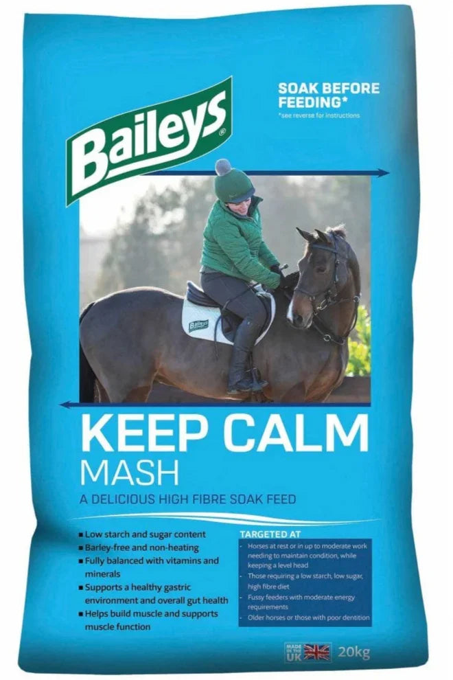 Baileys Keep Calm – 20kg Non-Heating High Fibre Horse Feed