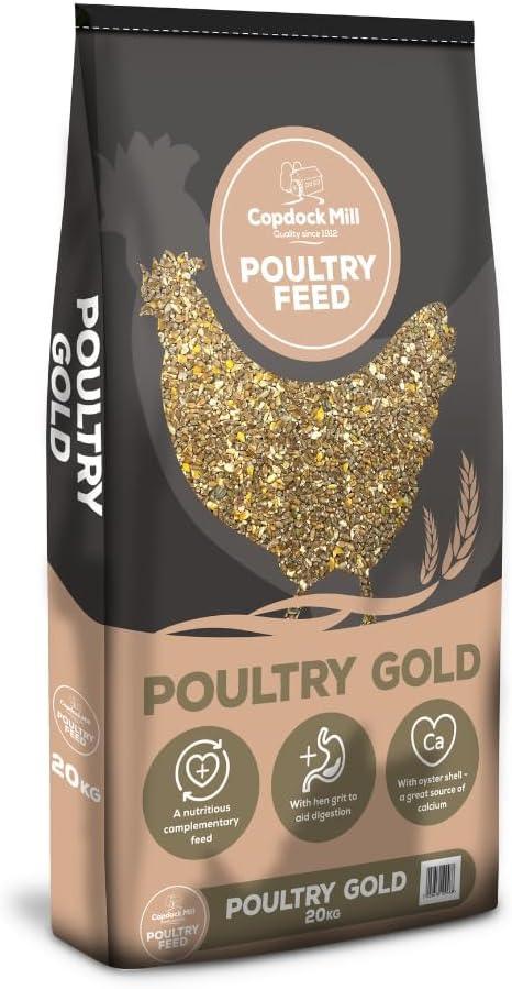 Copdock Mill Poultry Gold Chicken Feed 20kg - Highly Nutritious Premium Chicken Food
