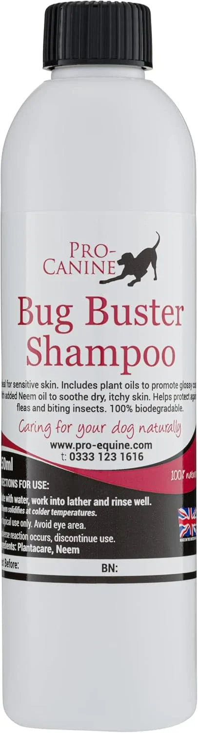 Pet shampoo 250ml Bug Buster 100% natural and biodegradable