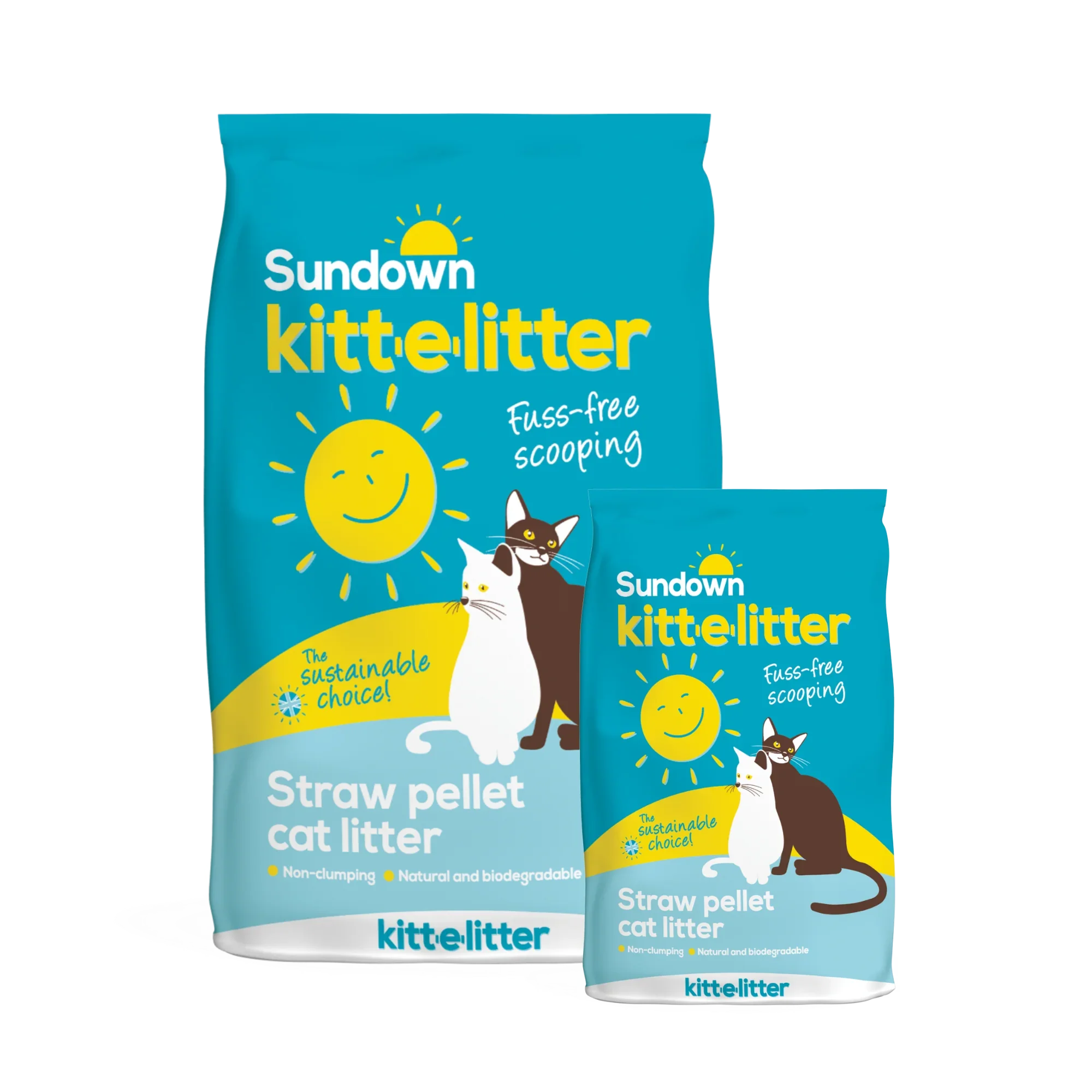 Sundown Kitt-e-Litter Cat Litter Straw Pellets 5kg