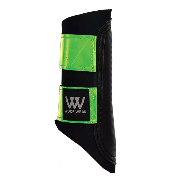 Woof Wear Reflective Club Brushing Boot Lime M