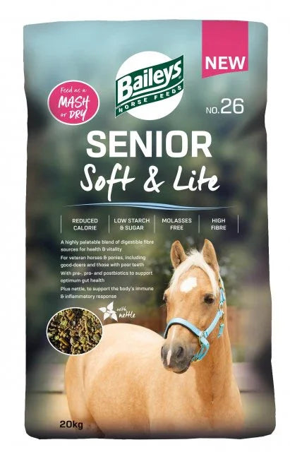 Baileys No.26 Senior Soft & Lite 20KG Horse and Pony Feed