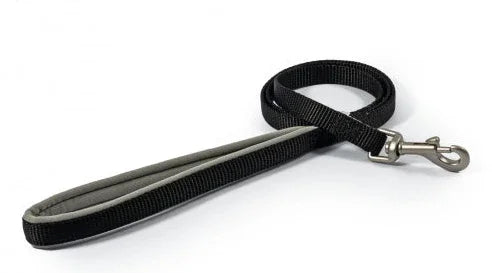 Ancol Viva Padded Lead Black 1Mx12Mm