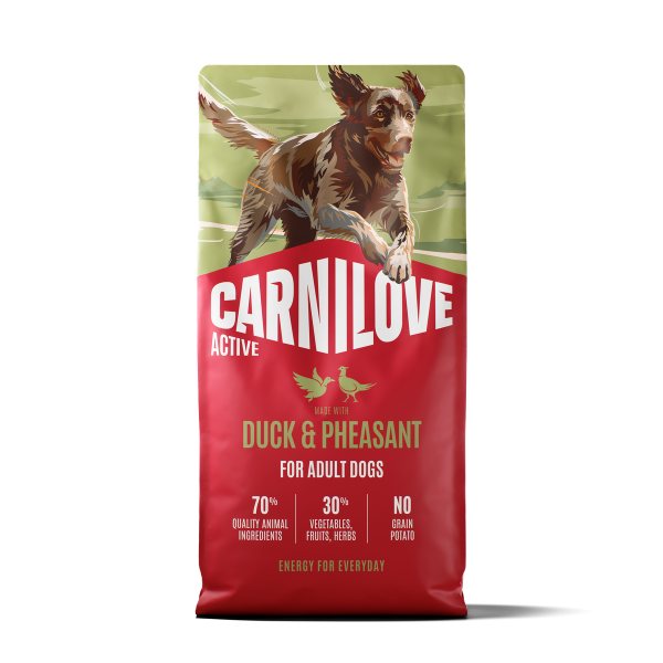Carnilove Active Duck & Pheasant Grain-Free Dry Dog Food for Adult Dogs 1.5kg