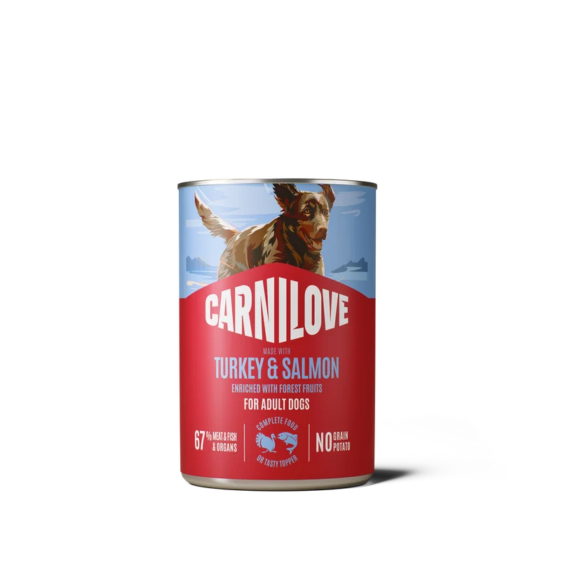 Carnilove Salmon & Turkey Complete Wet Dog Food for Adult Dogs 400g