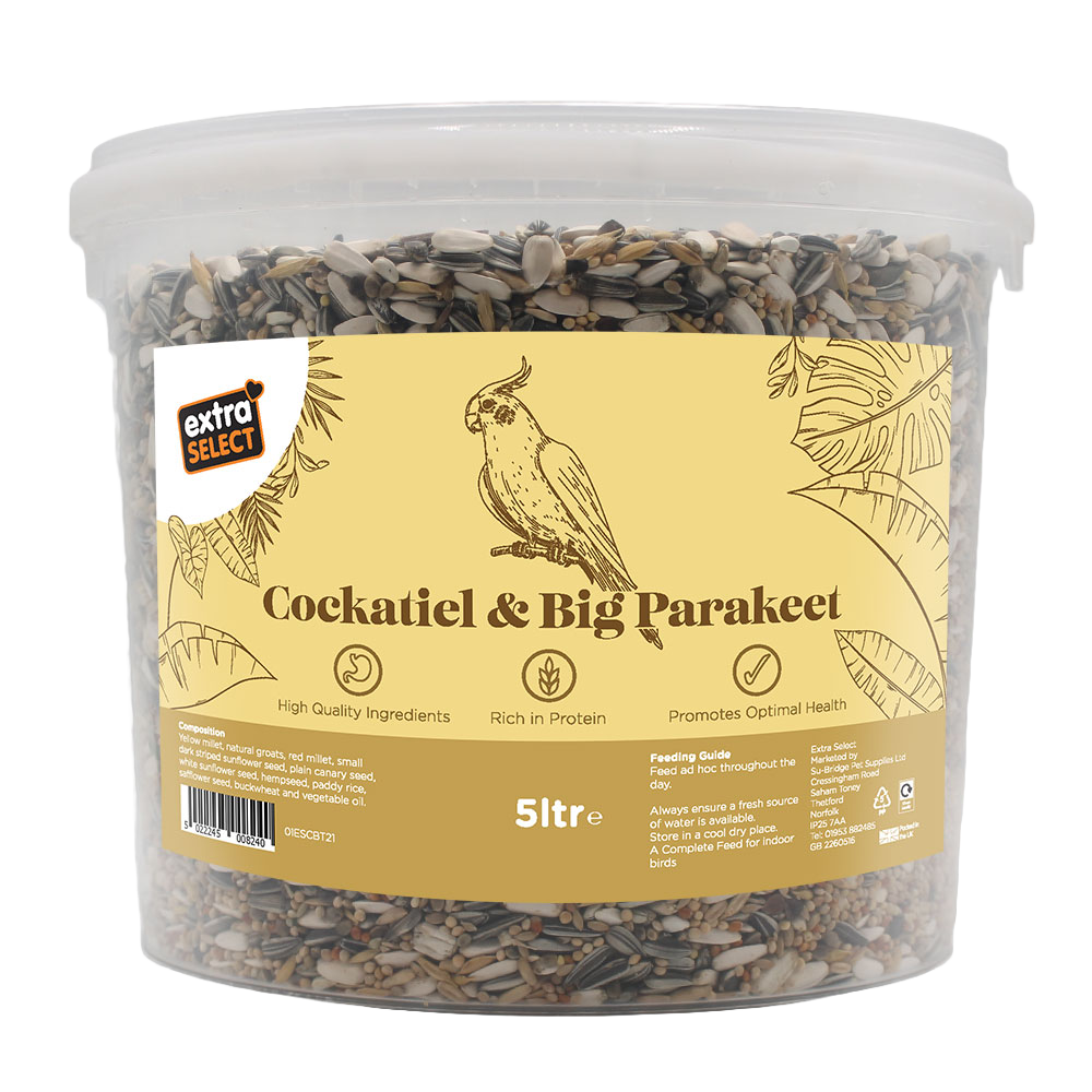Extra Select Cockatiel & Big Parakeet Bucket 5 Litre