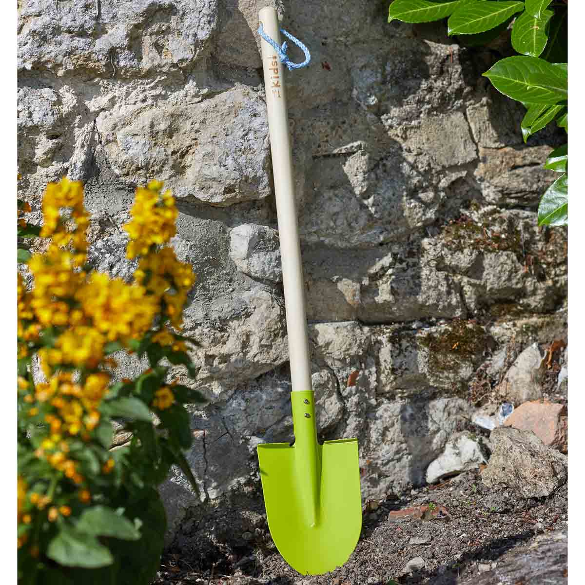 Briers Kids Garden Spade – 71.5cm Metal & Wood Children's Spade, Green