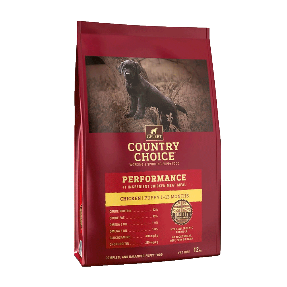Gelert Country Choice Performance Puppy Chicken – 12kg Working Puppy Food