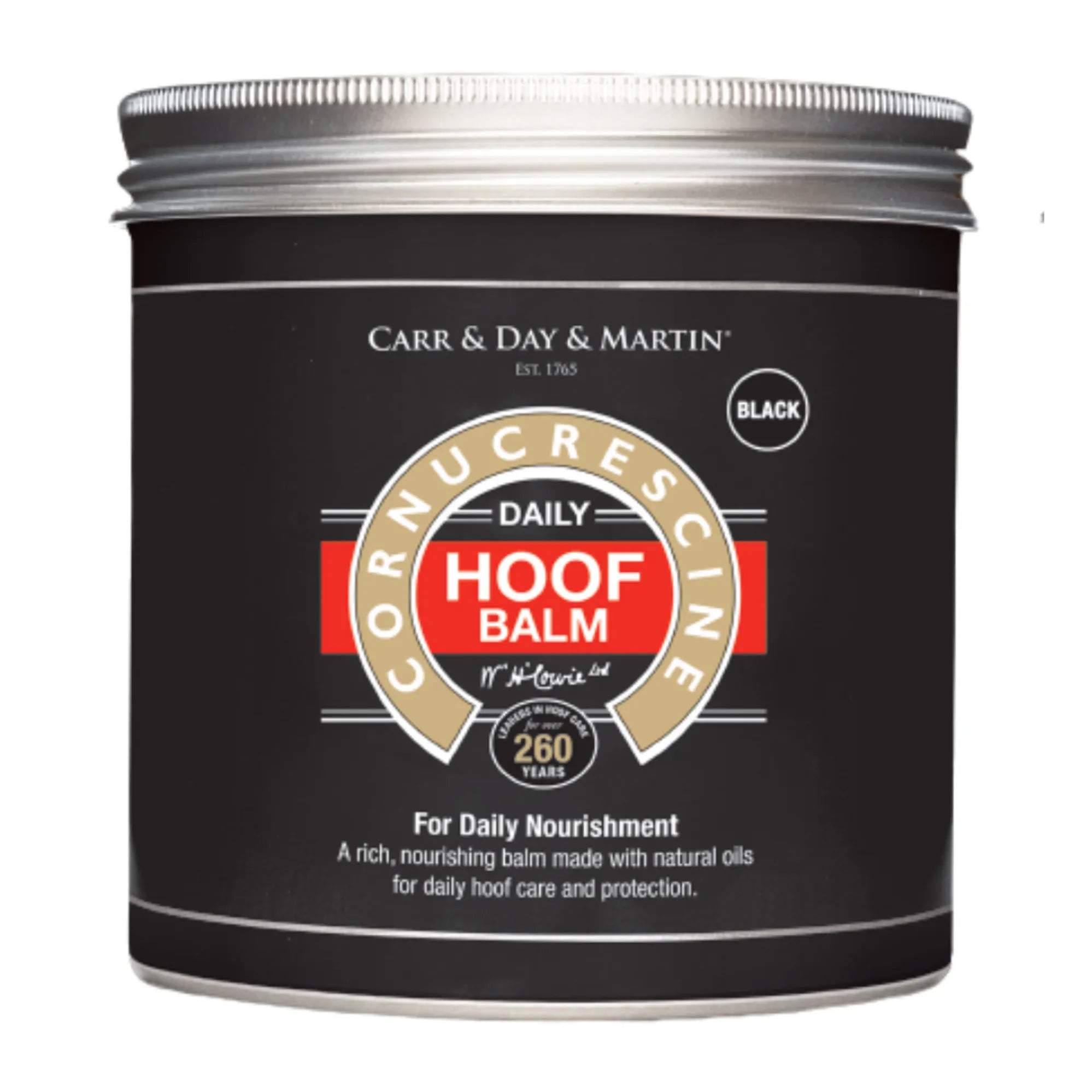 Carr & Day & Martin Cornucrescine Daily Hoof Balm, Black, 500ml