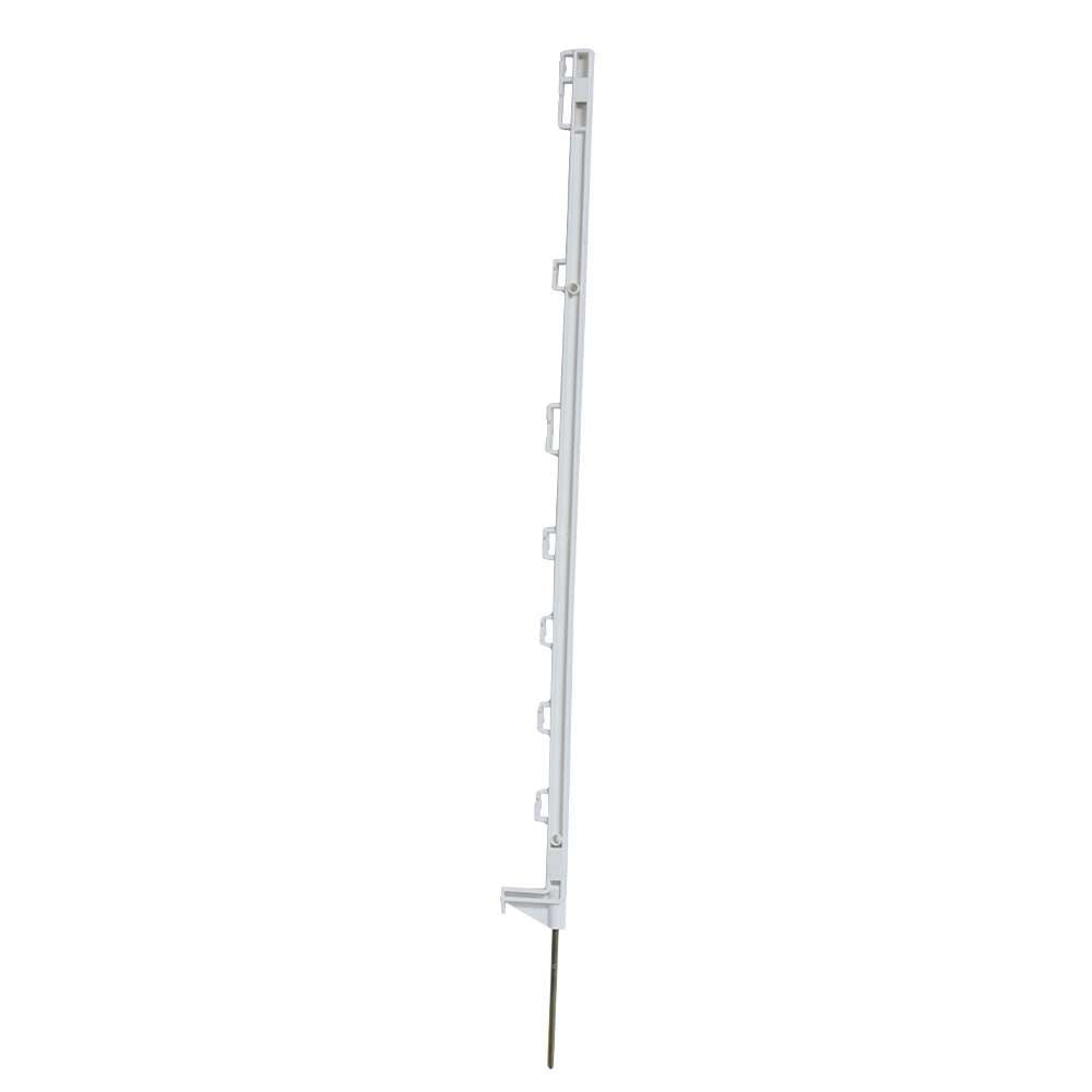 Agrifence Easypost white self-insulating electric fence post, 105cm
