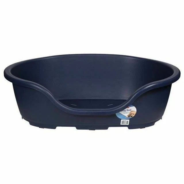 Animal Instincts Plastic Pet Bed – Aubergine, 53cm