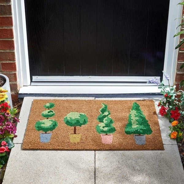Smart Garden Patio Pots Decoir Mat – 45 x 75cm Printed Coir Doormat