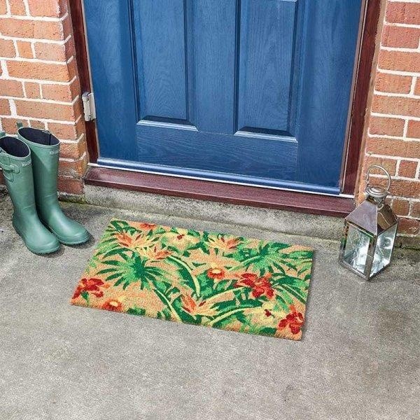 Smart Garden Tropical Decoir Mat – 45 x 75cm Printed Coir Doormat