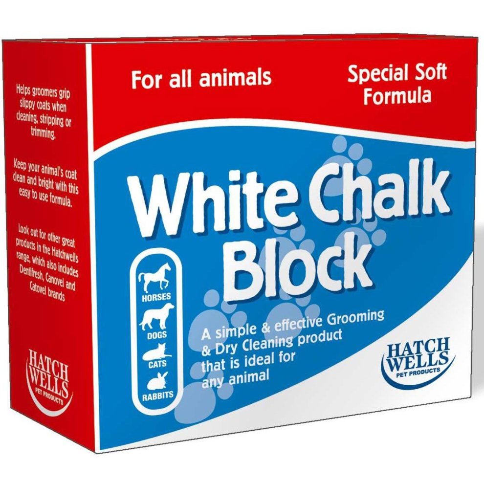Hatchwells White Chalk Block – 150g Show Coat Whitener for Dogs