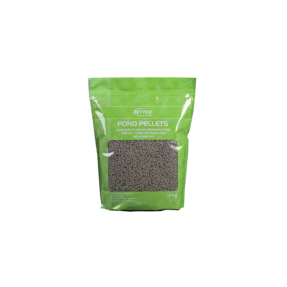 Pettex Premium Pond Pellets 4mm – 2kg Floating Food for Pond Fish