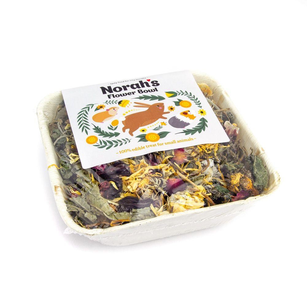 Norah's Flower Bowl – 40g Edible Palm Leaf Bowl Small Animal Treat